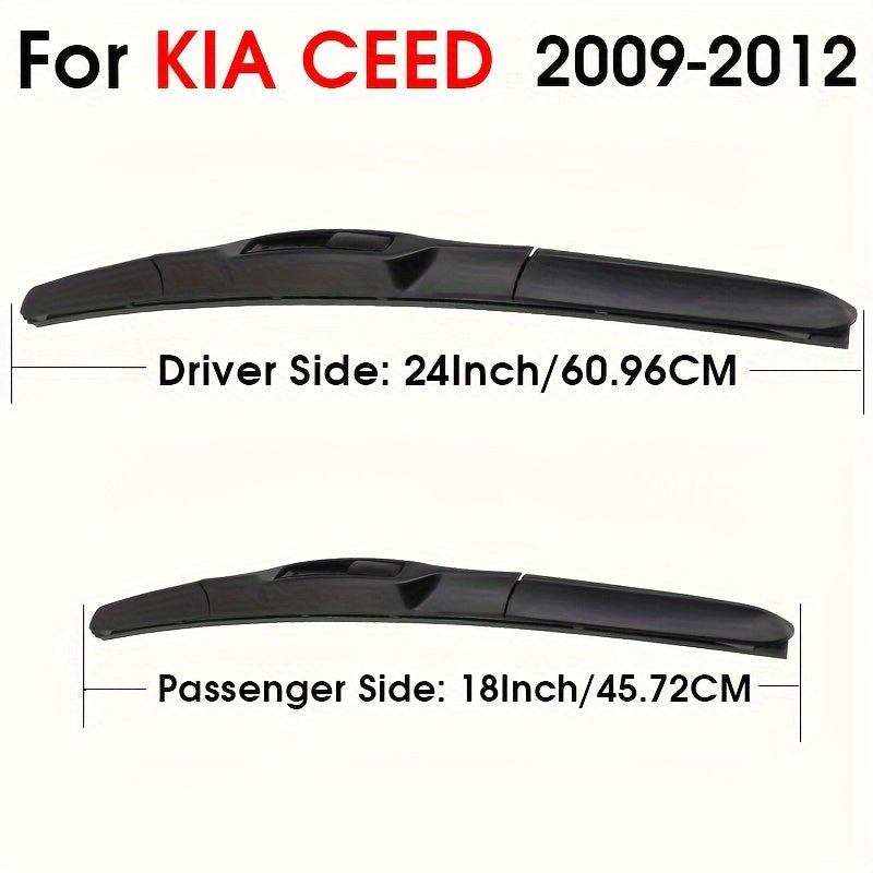 Car Windshield Wiper Blades Pair for Front Windshield Compatible with Kia Ceed 2006-2023