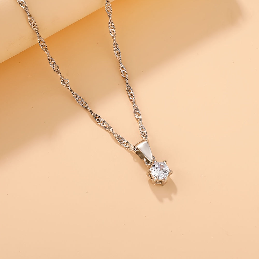 Women's Jewelry Set 5 Pieces Necklace Bracelet Earrings Ring Daily Wear Gift Festival