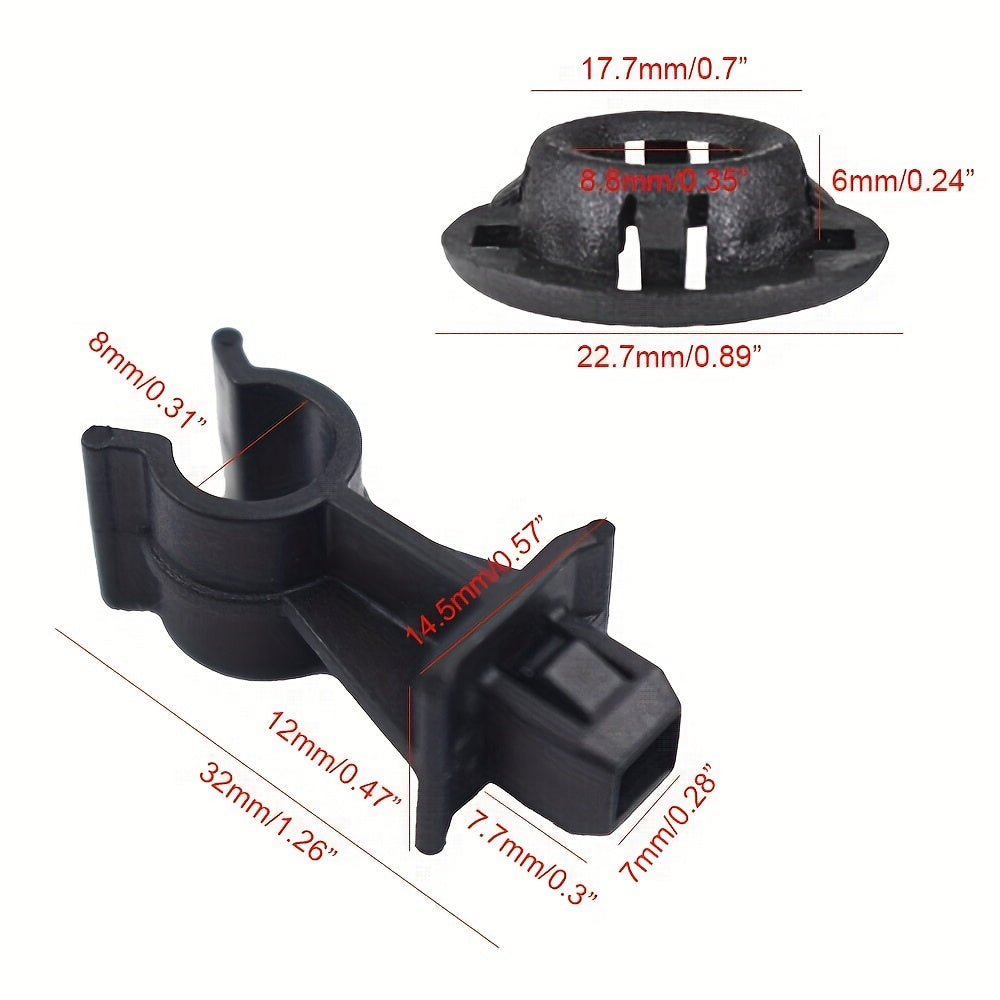 2PCS Hood Support Rod Clamp for Car SUV Door SUV Gray Durable