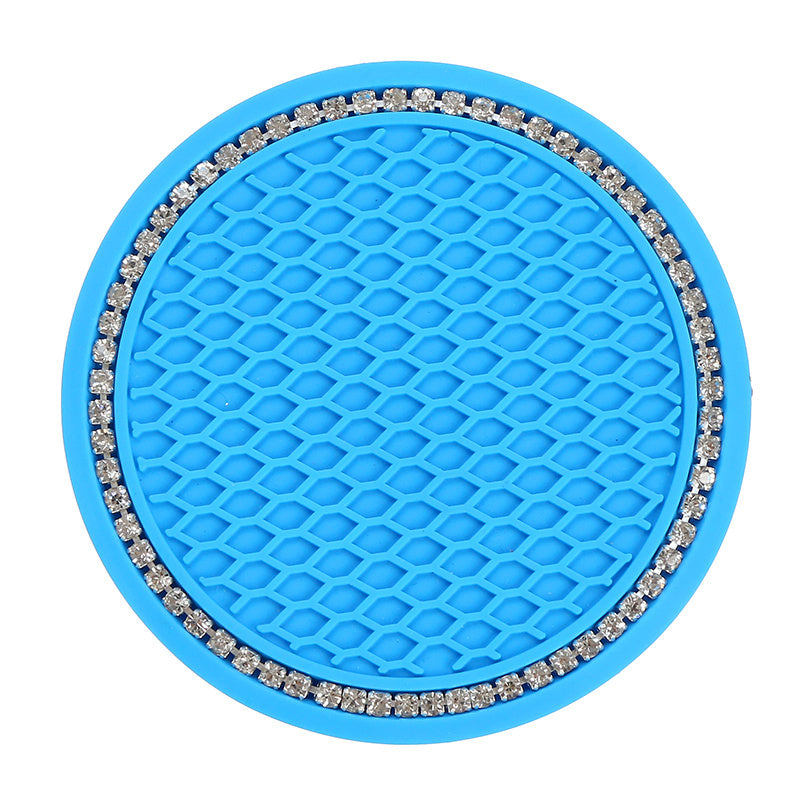 Avtomobil aksessuarlarining doira shaklidagi tarmoq, yumshoq rezina, sirg‘almaslik uchun stakan tutqichlari