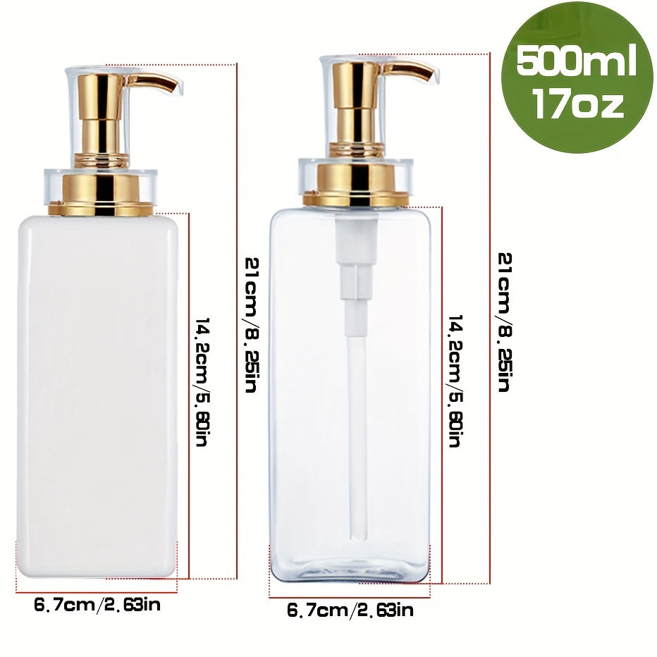 Dispensador de baño de 16 oz para jabón líquido, recipiente para loción, ideal para productos de baño