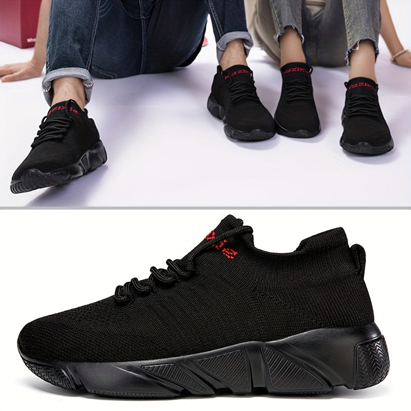 Plus-Size Light Weight Knit Sneakers for Casual Walking Wide Toe