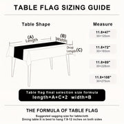 Bohemiya chiziqli linin stoli qoplamasi, bog'langan tassellar bilan, ovqatlanish yoki oshxona bezaklari uchun