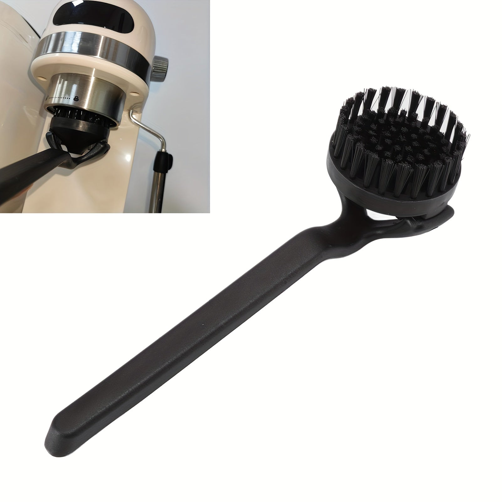 Coffee Maker Cleaning Brush with Long Handle and Detachable Nylon Bristles
