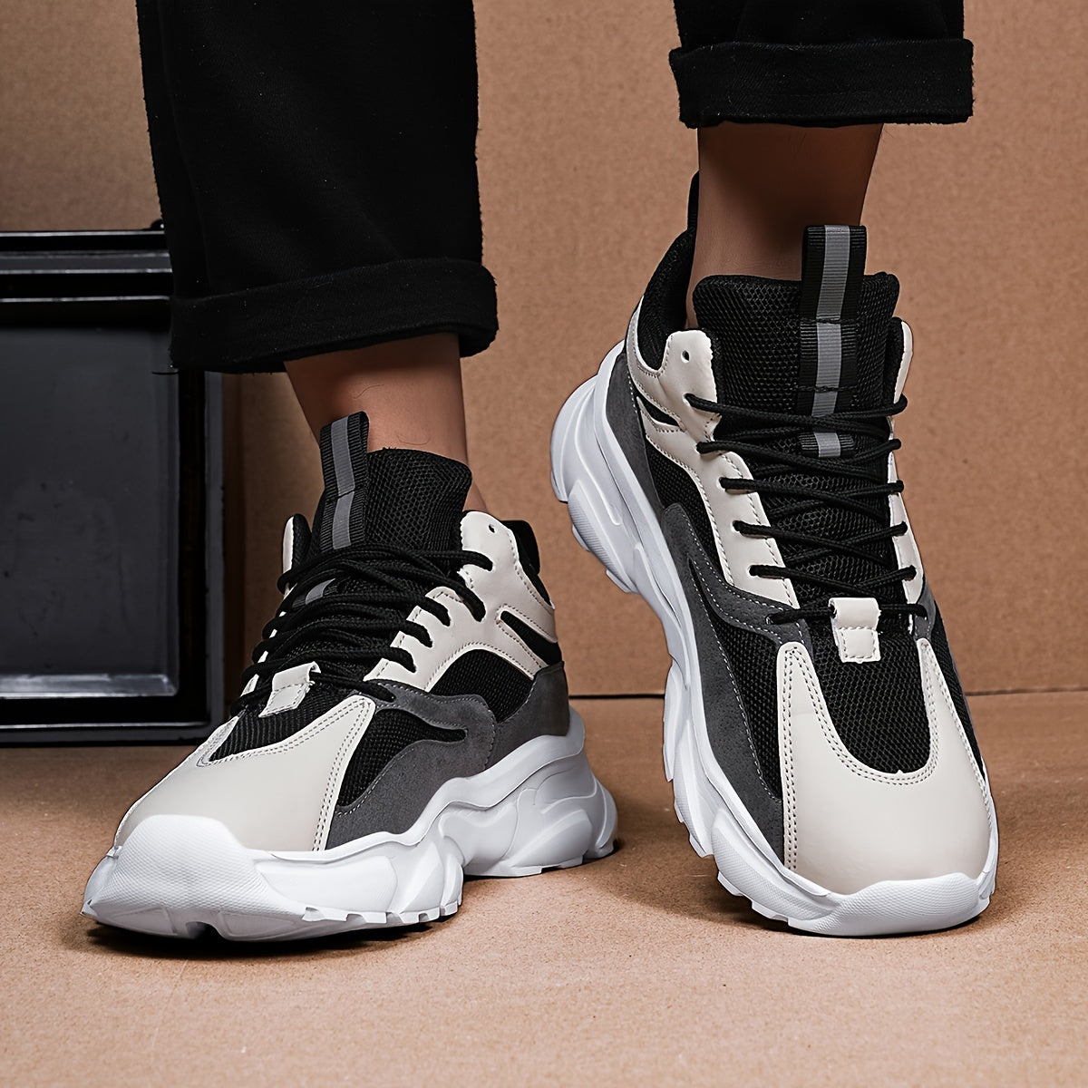 Zapatillas casuales para hombre, transpirables, antideslizantes, de EVA, de caña baja, calzado streetwear