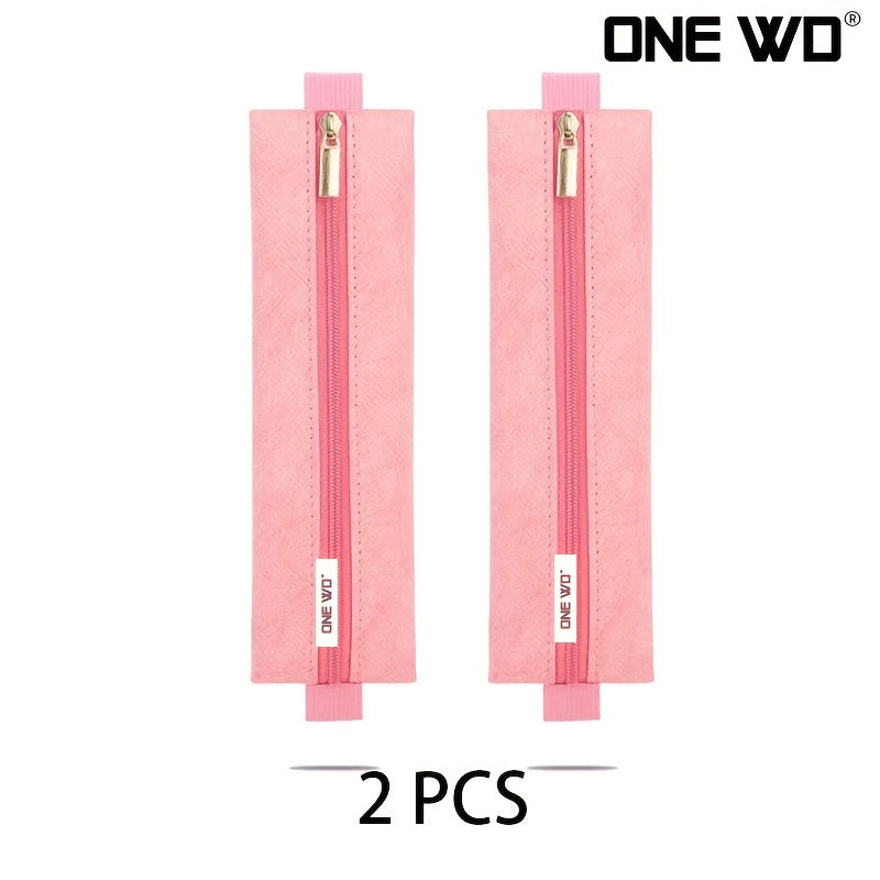 Lightweight Dupond Paper Pencil Case with Zipper for School Supplies