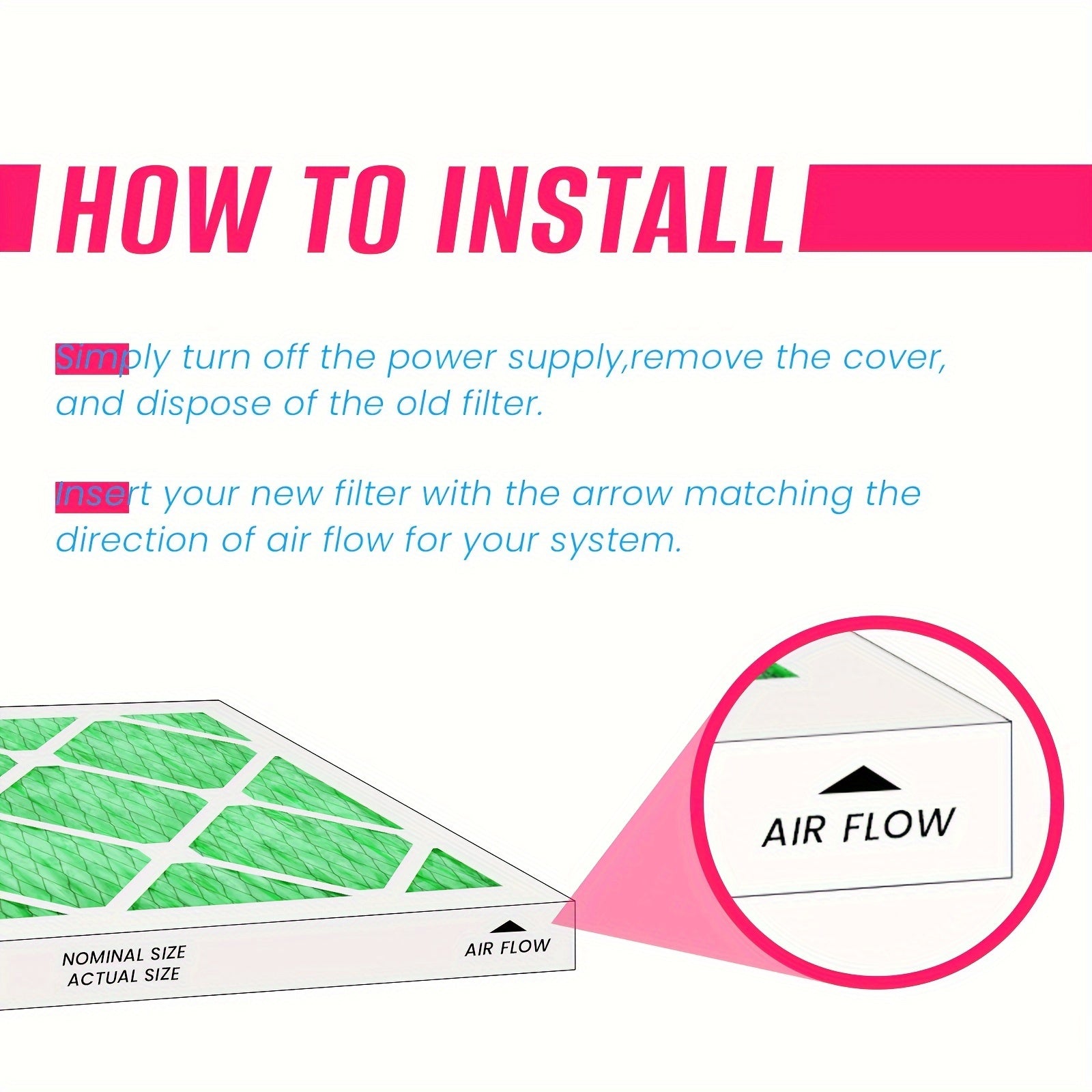Ikkita 10x20x1 Merv13 filtrlar AC pechka uchun. Har bir to'plamda ikkita filtr mavjud. Ushbu elektrostatik qirqilgan filtrlar havo konditsionerlari va HVAC tizimlari uchun mos keladi.
