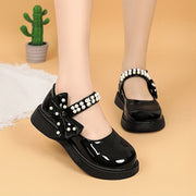 Girls Children's Casual Shoes Fall Solid Color Microfiber EVA Easy to Put On