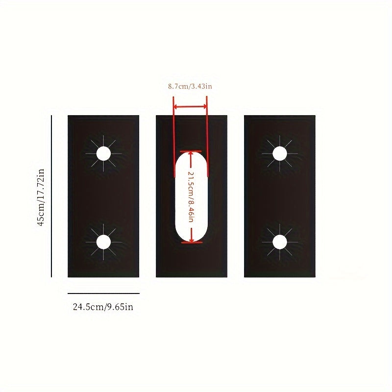 Heat Resistant Gas Stove Covers, Reusable Protectors, Scratch-Resistant, Easy to Clean