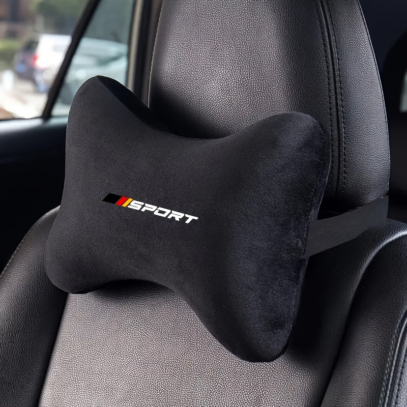 Car Seat Neck Guard Headrest Soft Breathable Plush Memory Foam | Universal Fit