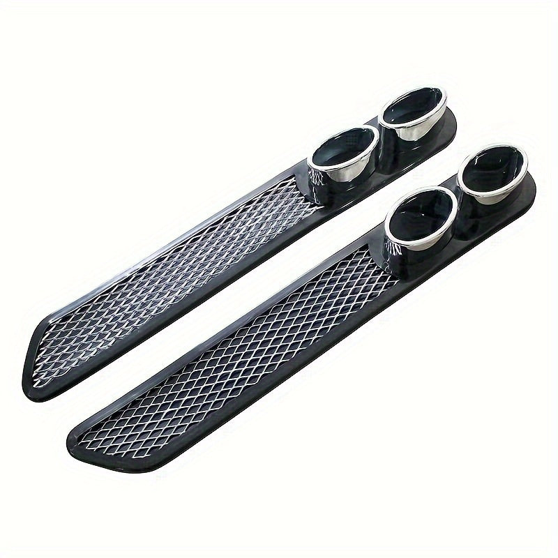 Universal Car Exhaust Grille Fake Decoration Pipe Air Port Chrome Finish