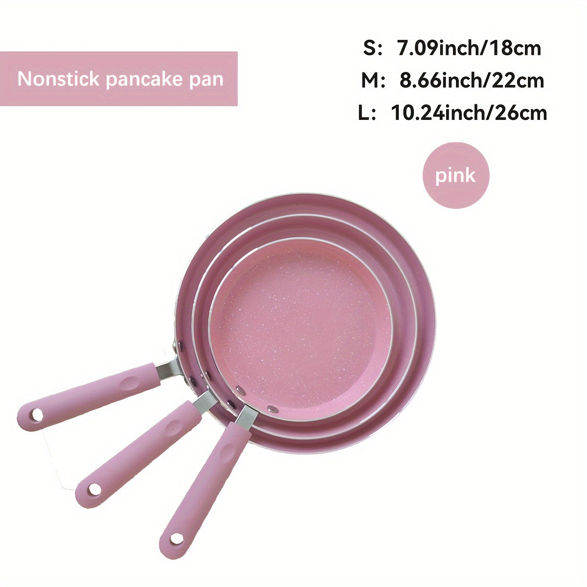 Aluminum Non-Stick Pancake Pan 25.91cm with Wooden Handle Dishwasher Safe