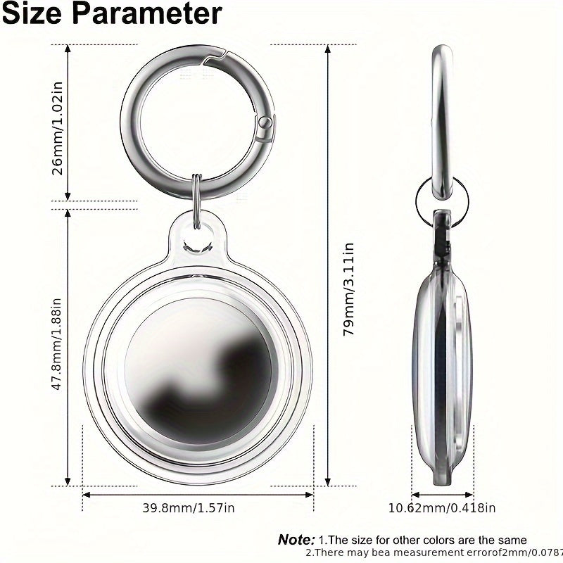 Многоцветный защитный чехол для Airtag с брелоком для питомца, сумки, багажа, упаковка 2/4/6