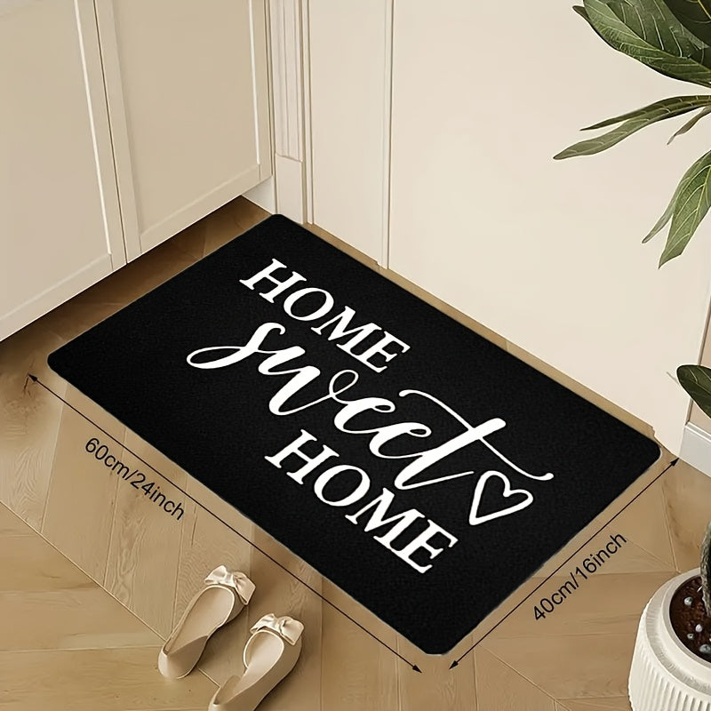 Home Sweet Home Doormat Non-Slip Waterproof Machine Washable Indoor Outdoor
