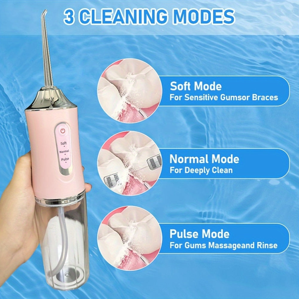 Cordless Water Flosser Oral Irrigator for Deep Teeth and Gum Cleaning