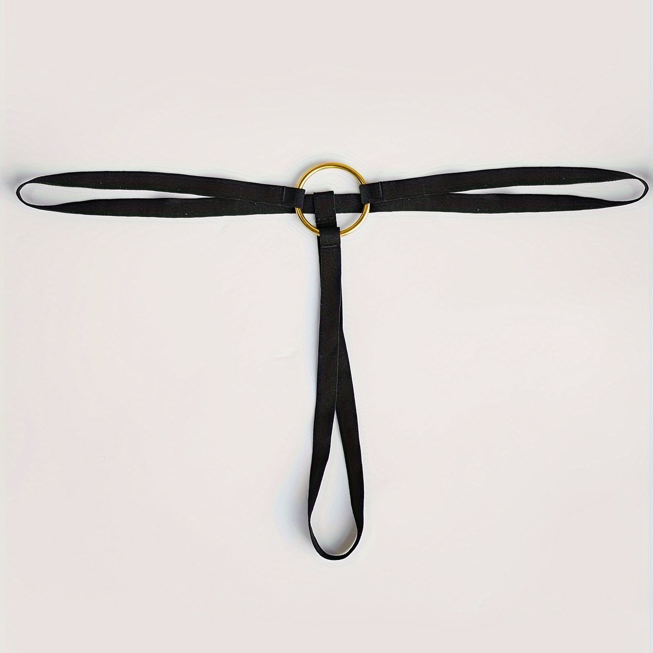 Women's Metal Ring Thong Lingerie Sexy Fashion