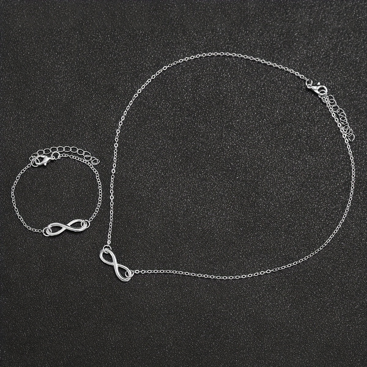 Элегантные и минималистичные цифровые кварцевые наручные часы с ювелирными изделиями (3 шт./набор), коробка для часов не включена.