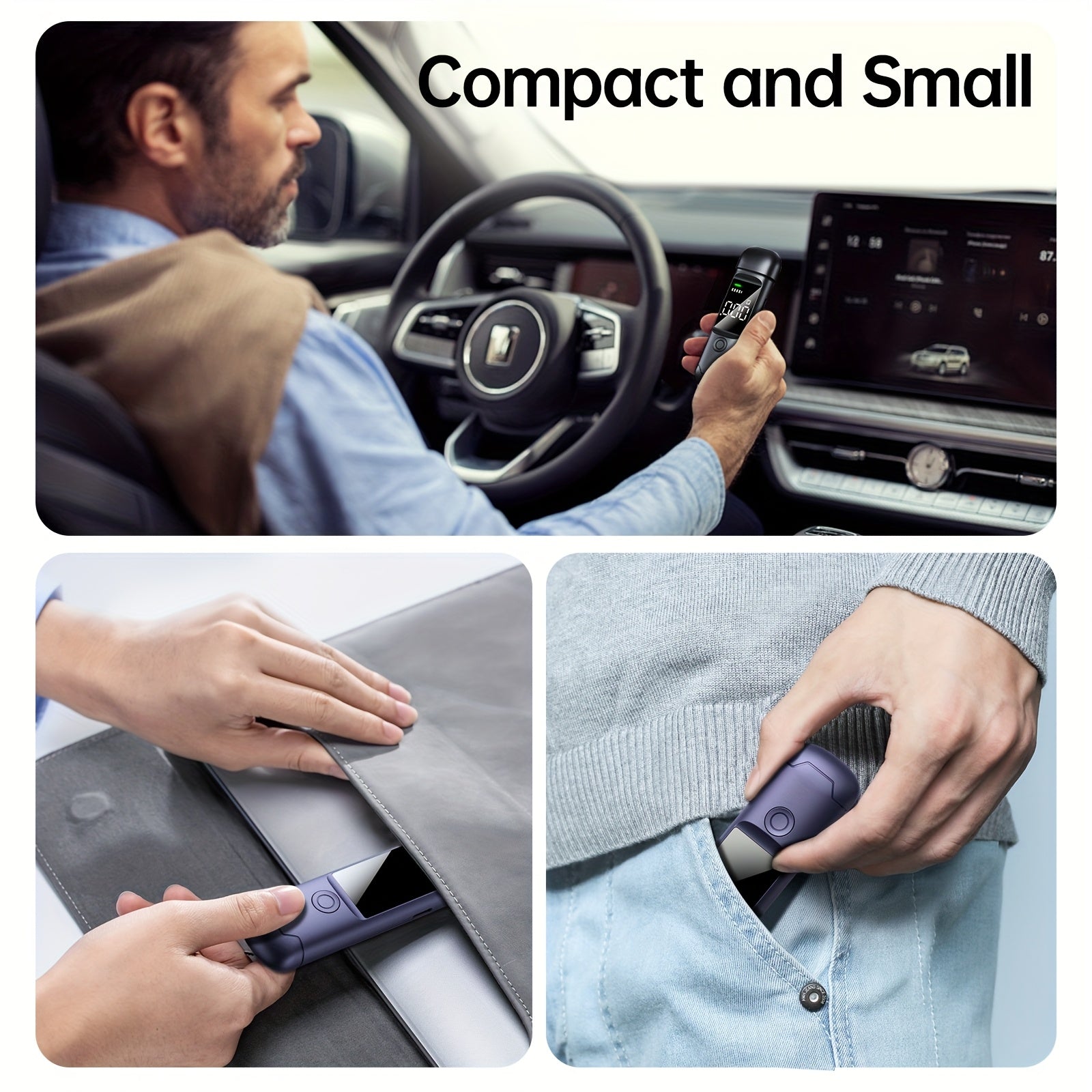 Probador de alcohol portátil con pantalla LCD y batería recargable

Source:
Portable Breathalyzer Alcohol Tester with LCD Display and Rechargeable Battery