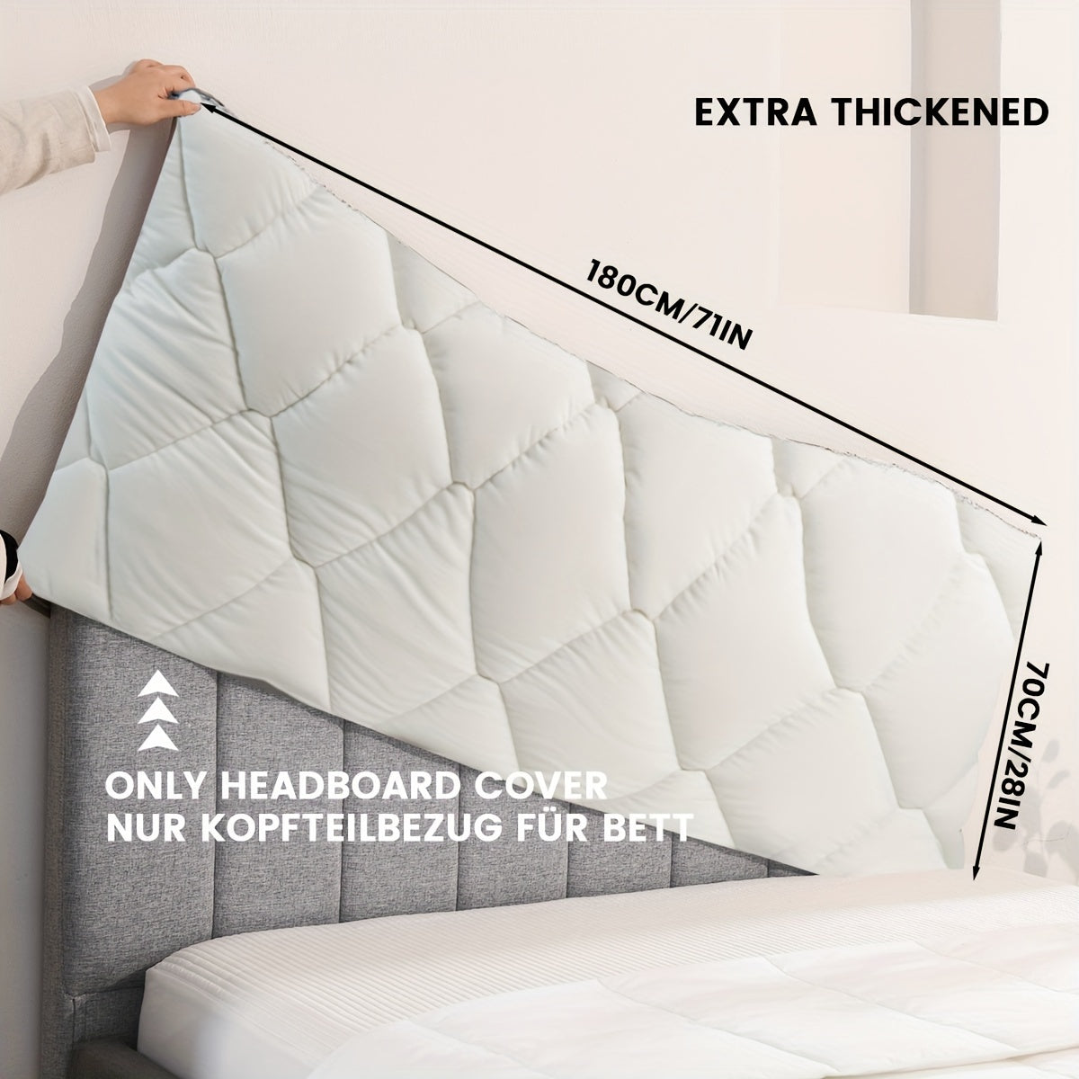 1 dona TEXSTEAD Qalin Boshqaruv Qopqog'i Silliq Kulrang - 100% Polyester, Mashinada Yuvish Mumkin, yotoqxonangizga qulaylik va uslub qo'shadi, mustahkam mato, tugmachali dizayn, uchun mukammal yaxshilanish