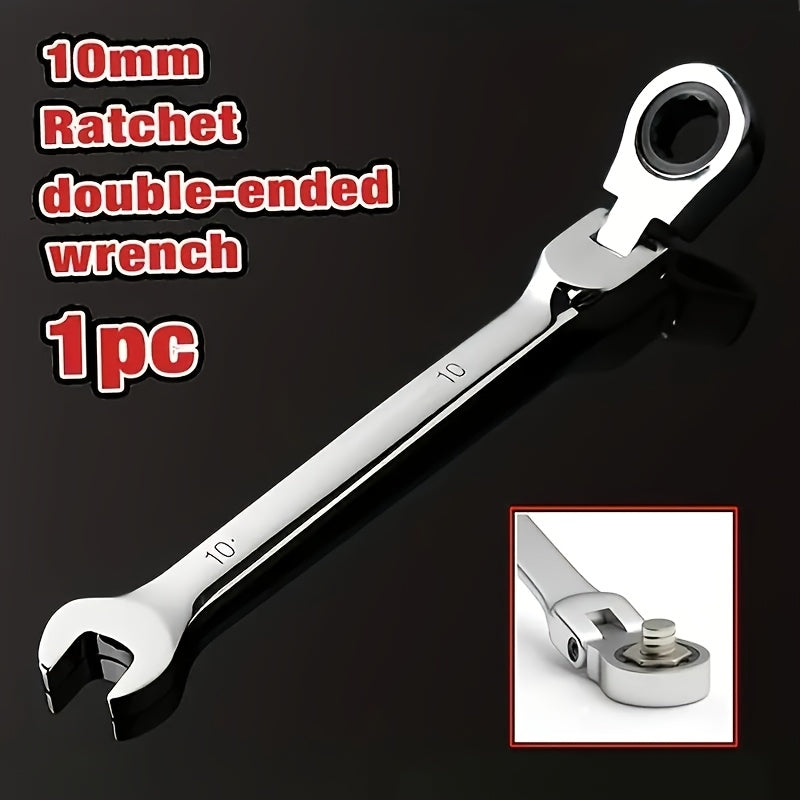 1/12 Pcs Ratchet Wrench Set Chrome Vanadium Steel Adjustable Head High Torque