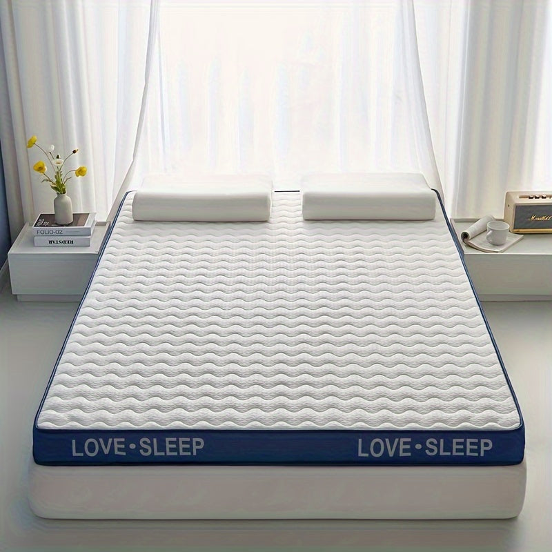 Memory Foam Mattress with Latex Topper 5cm Thick Hypoallergenic Breathable Firm Support for Dorm and Home