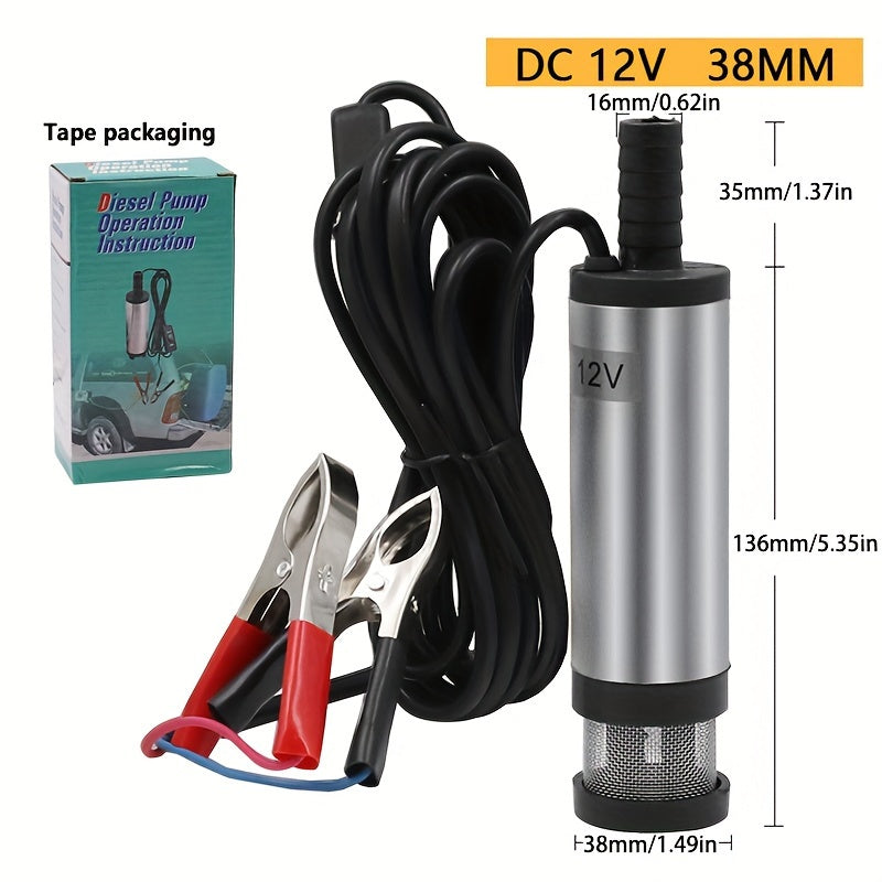 12V 24V Aluminum Alloy Submersible Pump for Diesel Water 12L/min