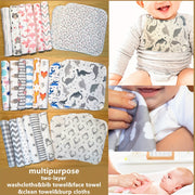 8Pack Cotton Handkerchiefs for Face Towels Washcloths Bibs Burp Cloths and Gifts