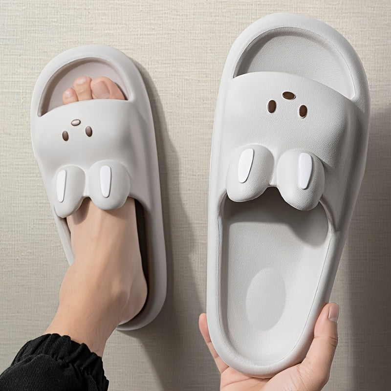 Unisex Cartoon Bunny Slippers Soft Indoor Outdoor Cozy All Seasons