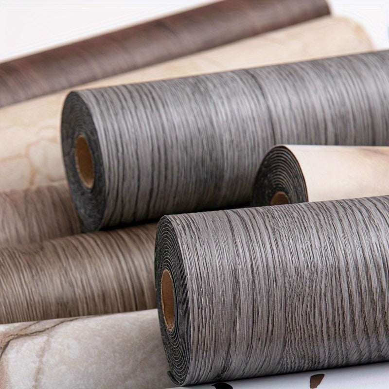 3D Retro Wood Grain Vinyl Floor Stickers Waterproof Peel and Stick Durable Easy to Clean for Home Rooms