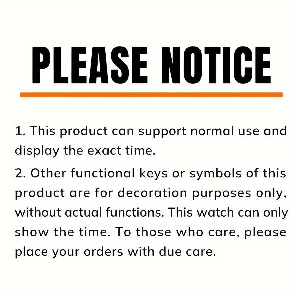 Men's Waterproof Wristwatch with Large Dial Luminous Hands Durable Fashion Accessory