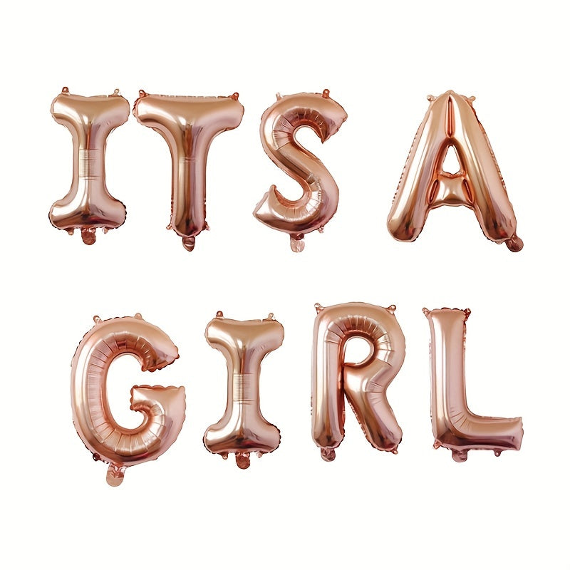 40.64cm Baby Shower Balloon Banner for Gender Reveal Party with "It's A Boy," "It's A Girl," and "Oh Baby" Foil Balloons