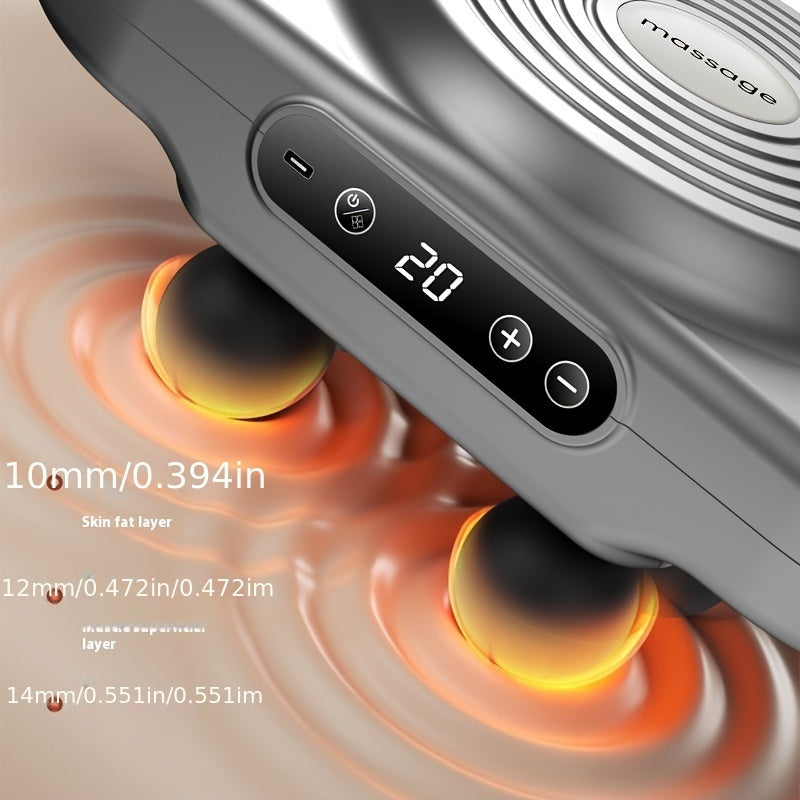 Six-Head Deep Tissue Percussion Massage Gun Handheld Body Back Muscle Massager