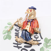 Vintage Antik Dengiz asirligi ayiqlari brosh pin emal rhinestone hayvon zargarlik buyumlari aksessuari