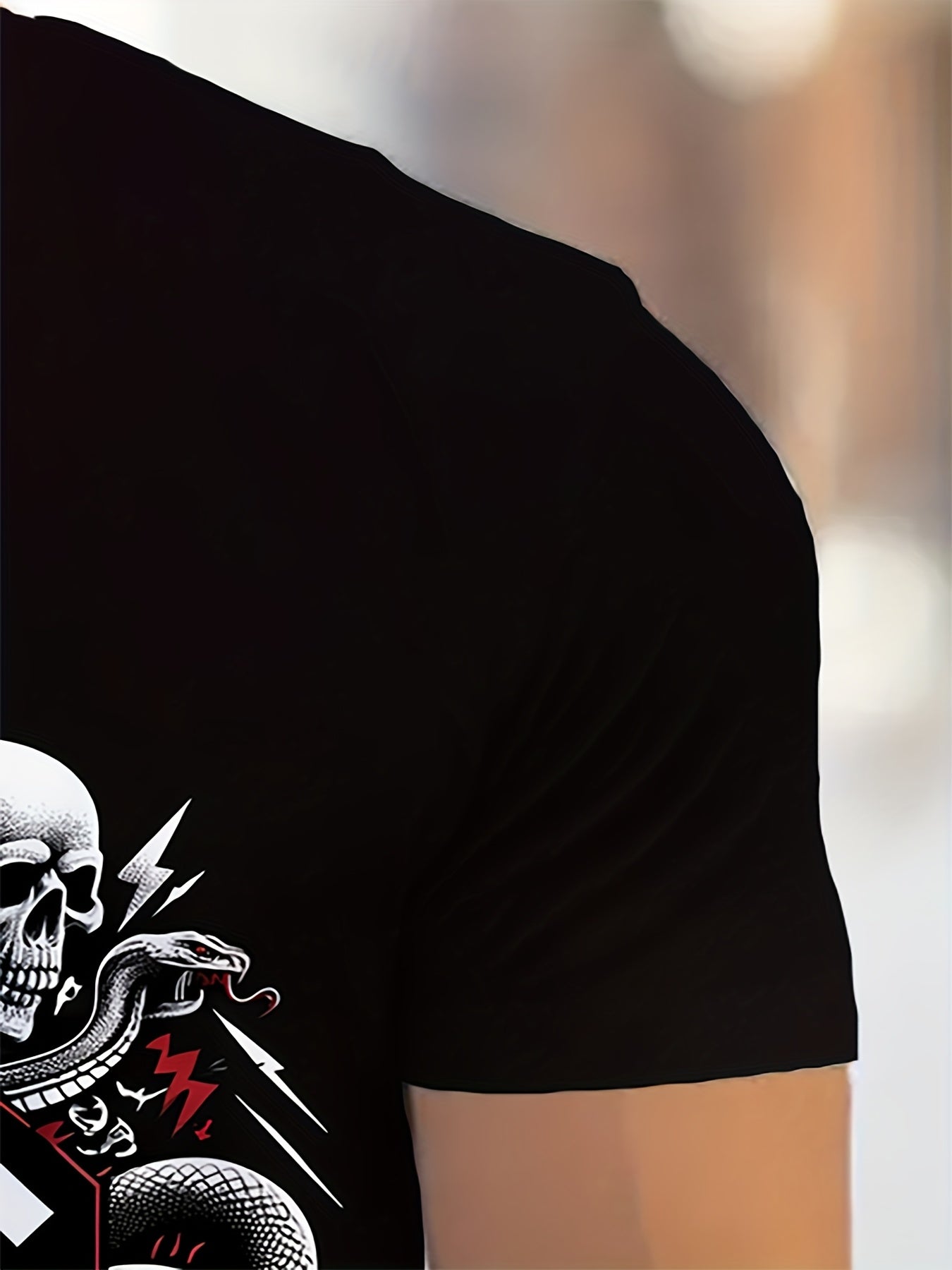 Katta o'lchamdagi AC/DC grafik futbolka, tasodifiy uslub, oddiy moslashuv, bosma dizayni bilan polyester krujka tee.