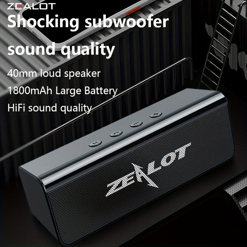 Wireless Bluetooth Speaker 10H Playtime Dual Pairing High-Fidelity Bass Aux USB Type-C