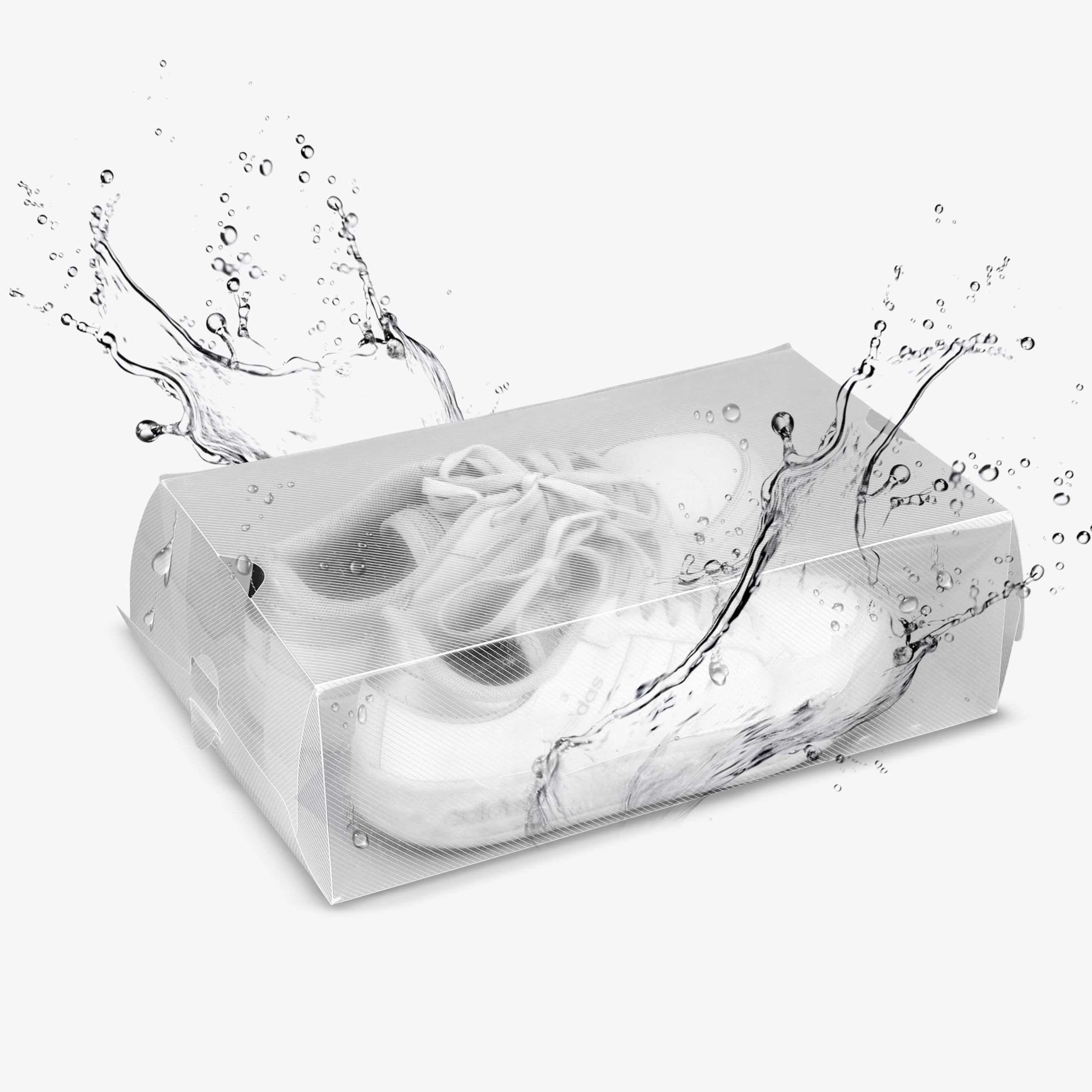 10 ta to'plangan poyabzal saqlash qutilari, tutqichli, egiluvchan va changdan himoyalangan, uy va yotoqxona uchun foydalanish uchun