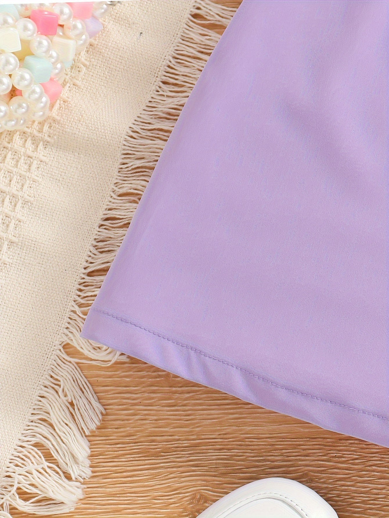 Girls Summer Outfit Light Pink Short Sleeve Blazer and Sundress Set for Kids