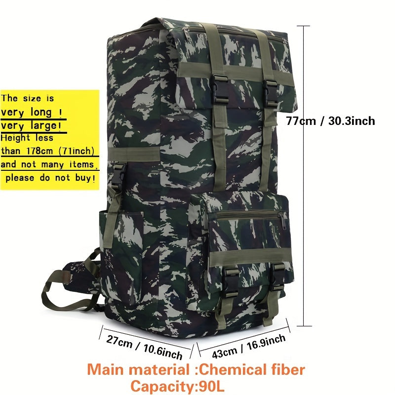 Рюкзак для путешествий с большой вместимостью, камуфляж, складной, прочный, для активного отдыха, спортивный, для дальних поездок