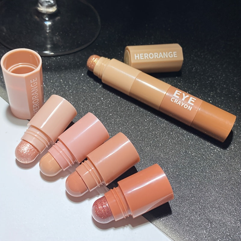 Crema de ojos para mujeres y lápiz de sombra de ojos multicolor tamaño mini de viaje