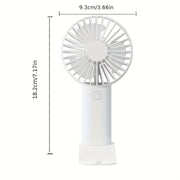 Mini Portable USB Fan Rechargeable Adjustable Head for Camping Beach Room