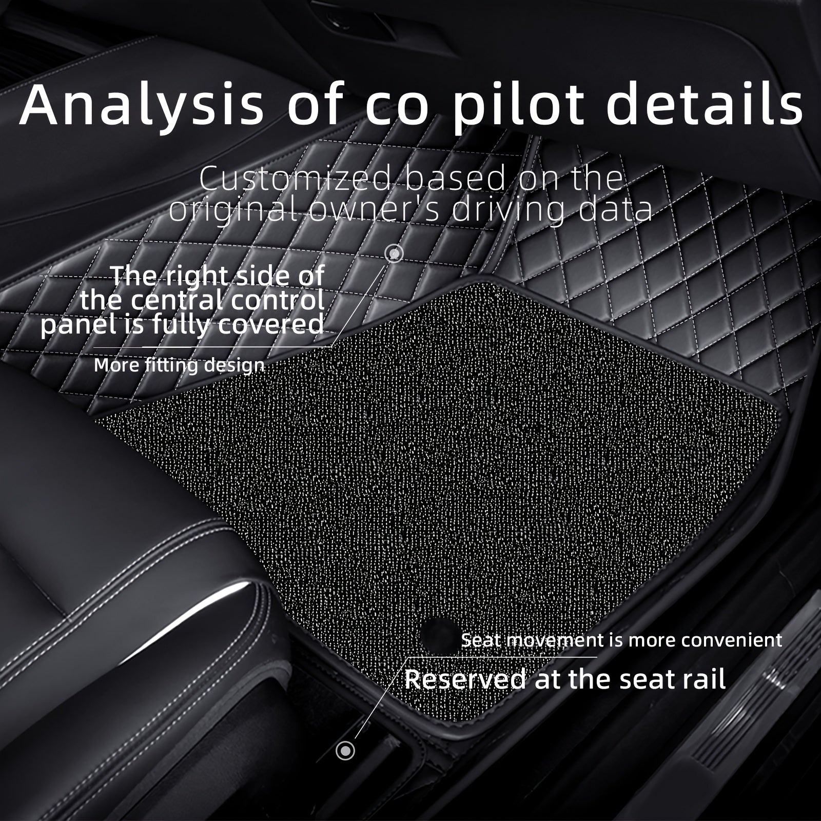 Автомобильные коврики на пол из двойного слоя из искусственной кожи с полной защитой для седана