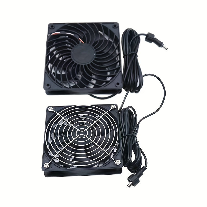 Quyosh energiyali uy hayvonlari uchun ventilyator 15W Monokristall panel bilan sovutish, itlar va mushuklar uchun