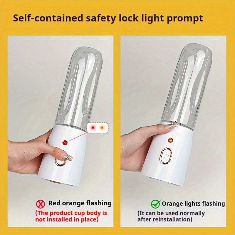 Portable Electric Juicer Cup Set Rechargeable USB Lithium Battery for Travel Home Outdoors