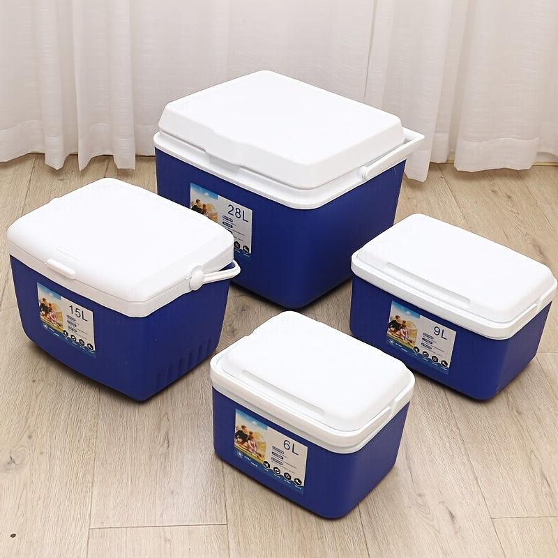 Portable Insulated Cooler Box for Outdoor Fishing Royal Blue Non-Electric Food Contact Safe