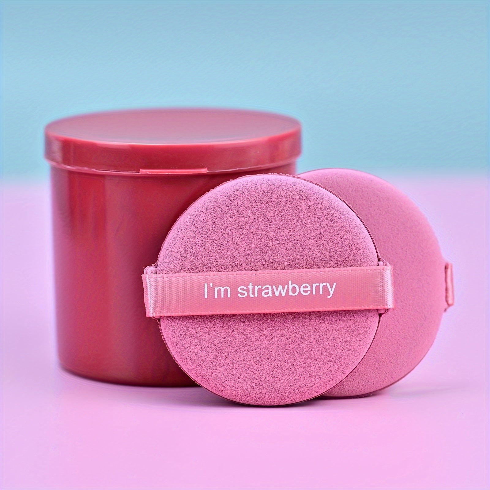 Set de 7 esponjas de maquillaje con estuche de almacenamiento, poliuretano hidrofílico, formas redondas y en forma de lágrima para base en polvo y BB Cream