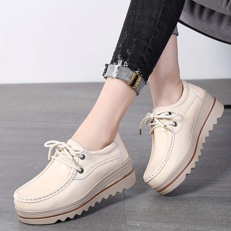 Women's Wedge Heel Sneakers Casual Platform Shoes with Thick Sole