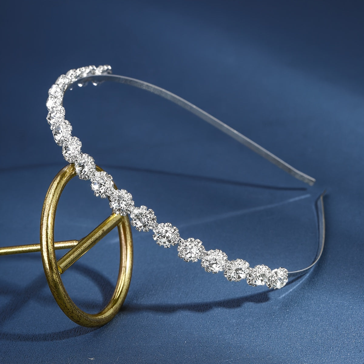 Yuvdoq uchun to'y tiara rhinestone gul bosh band vintage soch aksessuari