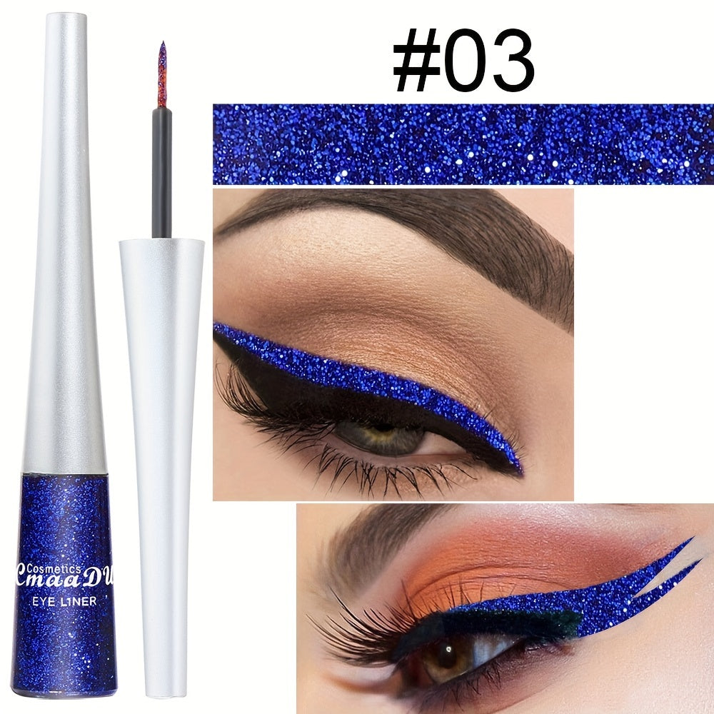 Women Glitter Liquid Eyeliner Stick 16 Colors Waterproof Long Wear