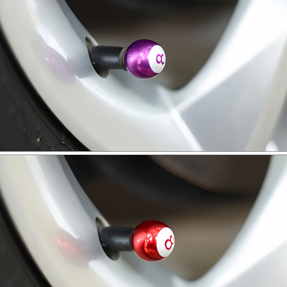 4pcs Tire Valve Caps Dust Proof Stem Protector for Car Motorcycle Bike Accessories