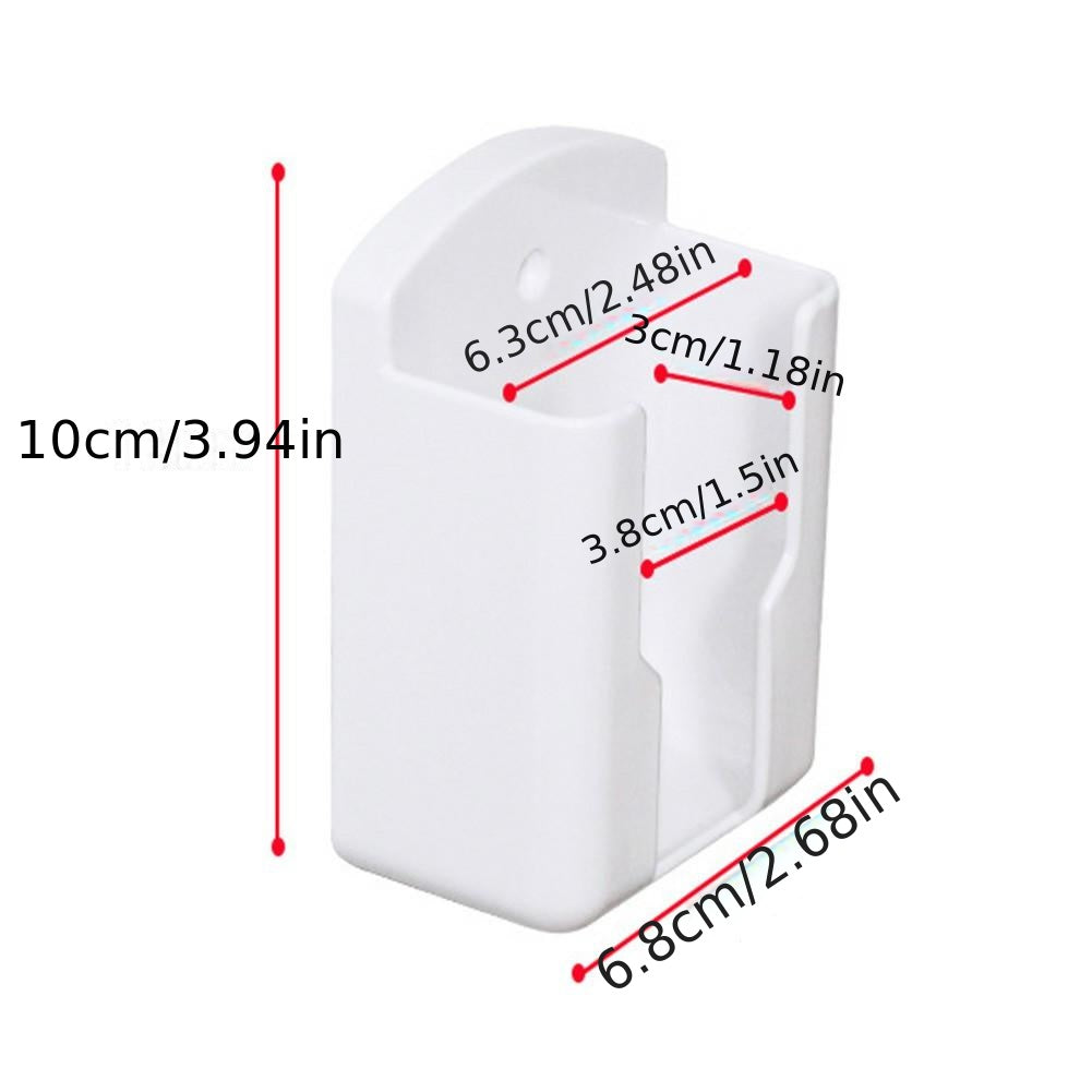 Настенный держатель держит ваш пульт под рукой и заряжает ваш телефон.